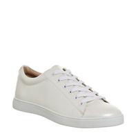 Office Penelope Lace Up Trainer WHITE PEARLISED