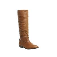 office eliza slouch knee boots tan leather