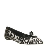 Office Portia Lace Front Point ZEBRA PRINT COW HAIR