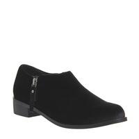 Office Flex Zip Side Western Shoe BLACK VELVET