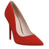 Office Shop Point Court Shoe RED SUEDE