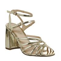 Office Hey Now Strappy Sandal GOLD