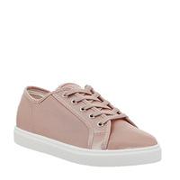 Office Floyd Lace Up Trainer PINK SATIN