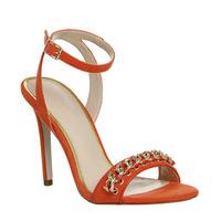 Office Anarchy Metal Chain Trim Sandal ORANGE