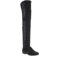 Office Eden Stretch Knee Boots BLACK VELVET