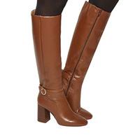 Office Koko Smart Knee Boots TAN LEATHER