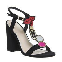 Office Highlight Motif Sandal BLACK