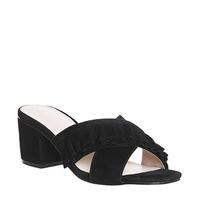 Office Missy Frill Mule BLACK SUEDE