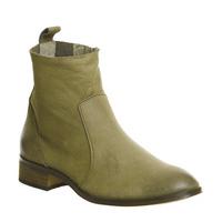 office ashleigh flat ankle boots khaki nubuck