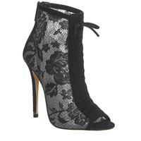 office premium beauty lace shoe boots black lace