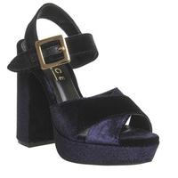 Office Nano Platform Sandal NAVY BLACK VELVET