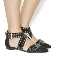 Office Pipette Eyelet Strap Point BLACK