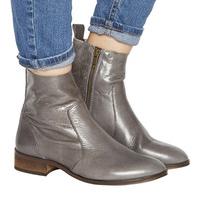 office ashleigh flat ankle boots grey leather