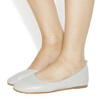 Office Primrose High Vamp Ballerina GREY LEATHER