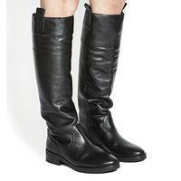 Office Eastwood Knee Boots BLACK LEATHER