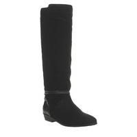 Office Escape Slouch boots BLACK SUEDE