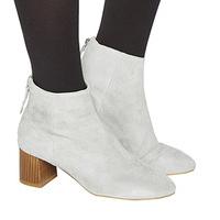 Office Jazz Hands Soft Mid Block Boot GREY SUEDE