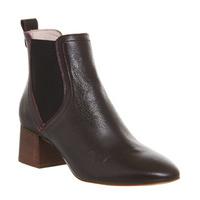 office limelight block heel chelsea boot burgundy leather