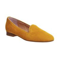 Office Dotty Slipper Cut Loafers MUSTARD NUBUCK