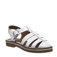 Office Lightning Geek Shoe On Crepe WHITE PATENT LEATHER