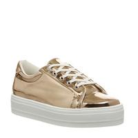 Office Diva Flatform Lace Up ROSE GOLD