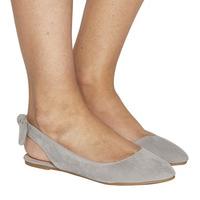 office fairytale slingback bow point grey velvet