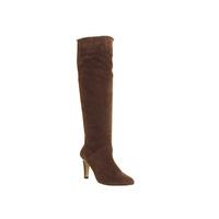 Office Nouveau Suede Slouch boots BROWN SUEDE