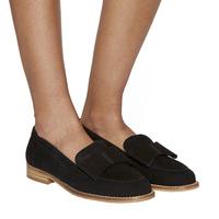 Office Present Bow Loafer BLACK SUEDE