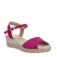 office moma espadrille sandal bright pink suede