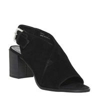 Office Mythical Cross Vamp Shoeboot BLACK SUEDE