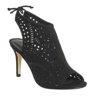 Office Milly Lasercut Peeptoe Shoeboots BLACK