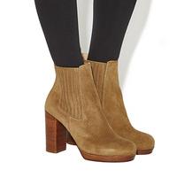 Office Indeed Platform Chelsea Boots TAUPE SUEDE