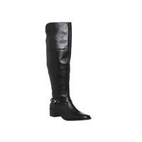 office nadia over the knee smart boots black leather