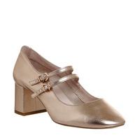 Office Mindy Mary Jane Block Heels ROSE GOLD LEATHER