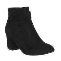 Office Libby Button Detail Boot BLACK