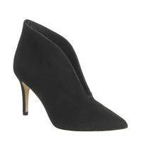 office future v cut point shoeboot black suede