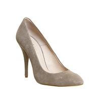 Office Arielle Round Toe Court GREY KID SUEDE