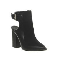 Office Iconic Open Back Shoe bootsie BLACK LEATHER BLACK SUEDE