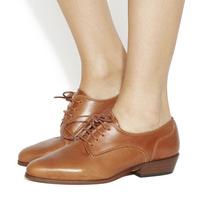 office picadilly western lace up tan leather