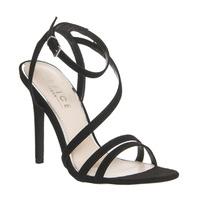 office nadine asymmetric single sole sandal black