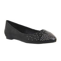 office dixie studded point pumps black leather