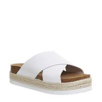 Office Mexico Cross Strap Footbed WHITE