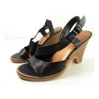 office size 4 brown leather sandals