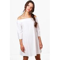 Off The Shoulder Dress - white