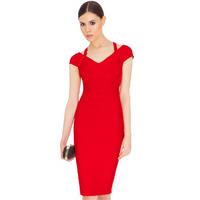 Off The Shoulder Bodycon Dress - Red