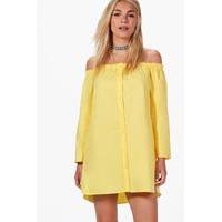 Off The Shoulder Tunic - yellow