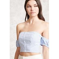 Off-the-Shoulder Super Crop Top