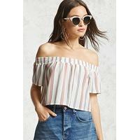 off the shoulder boxy crop top