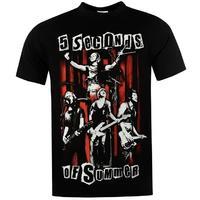 Official 5 Seconds of Summer T Shirt Ladies