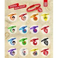 Official One Direction Zipper Bracelet (random One Sent Out)